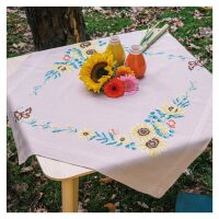Vervaco Tafelkleed Zonnebloemen PN-0206705 borduren (pakket)