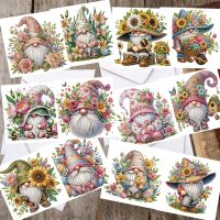 Diamond painting wenskaarten Gnomes het hele jaar door (12 stuks)