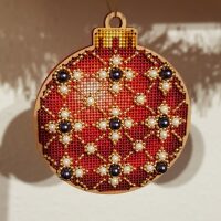 Wonderland Crafts Kerstbal borduren FLW-009