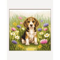Aine Meadow Pup A1048 borduren (pakket)