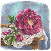 Andriana Velvet Peony B-32 borduren (pakket)