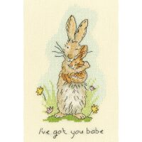 Bothy Threads Anita Jeram I've Got You Babe XAJ4 borduren (pakket)