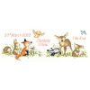 Bothy Threads Geboortebord Kate Garrett Woodland Welcome XKG4 borduren (pakket)
