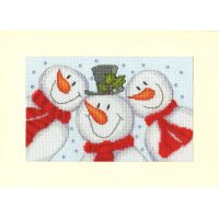 Bothy Threads Julie Oldham Snowman Selfie XMAS95 borduren (pakket)