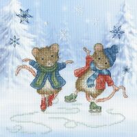 Bothy Threads Sarah Summers Festive Figure Skaters XSS34 borduren (pakket)