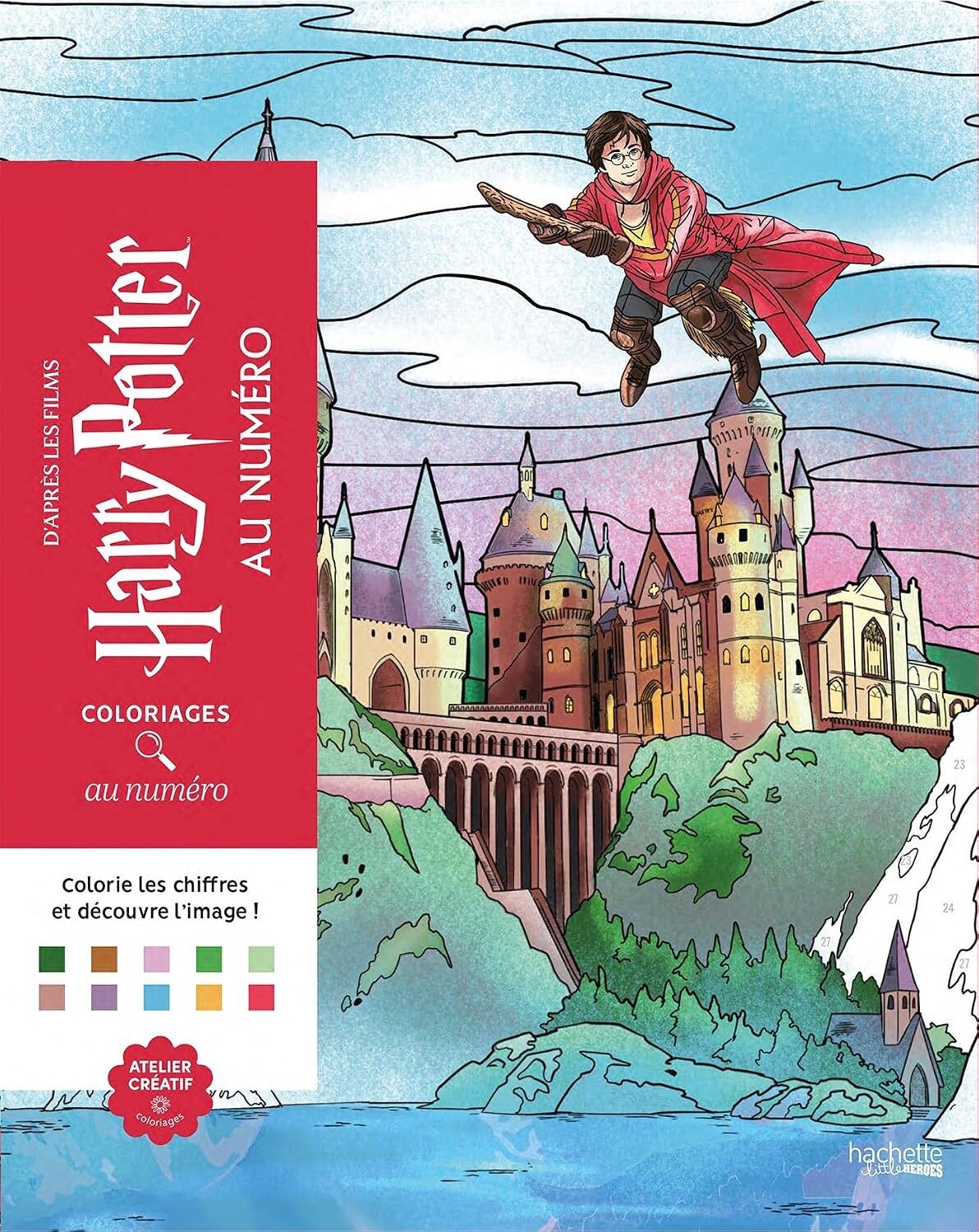 Coloriages mystères - Harry Potter au numéro – Kleuren op nummer voor volwassenen en kinderen