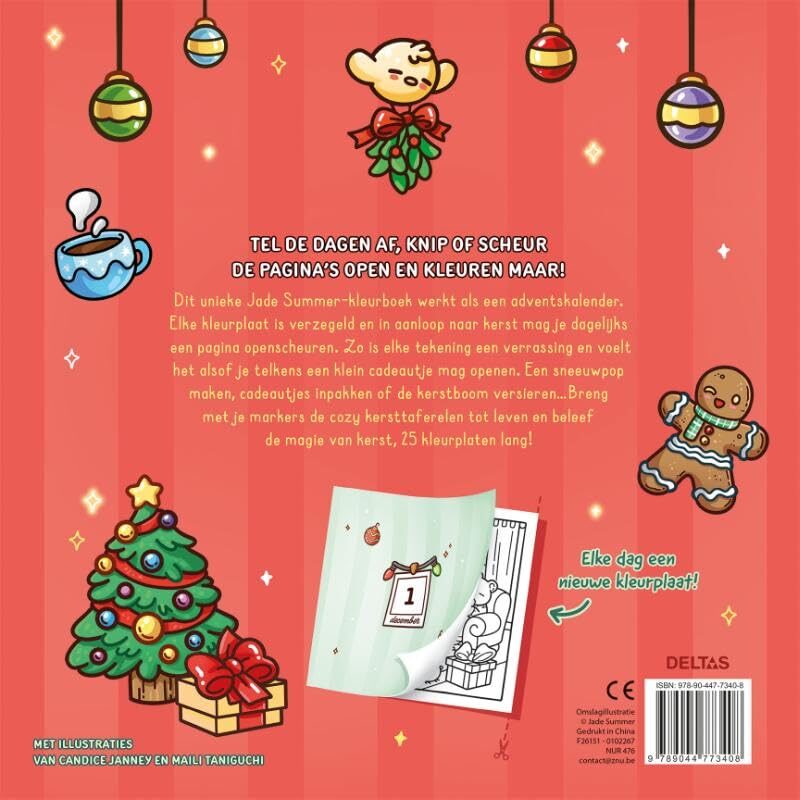 Cozy Christmas Advenstkalender - Kleuren voor volwassenen en kinderen