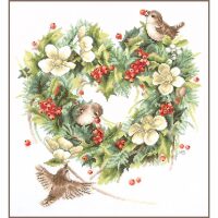 LanArte Marjolein Bastin Wrens in Winter Bloom PN-0231711 borduren (pakket)