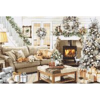 Luca-S Dreaming of a White Christmas B2393 borduren