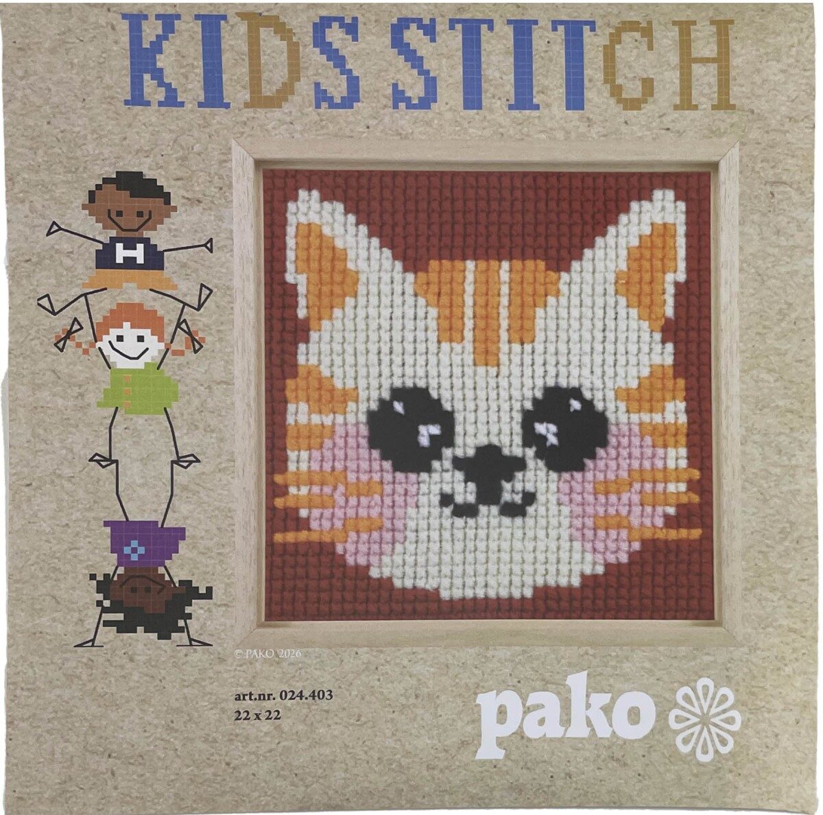 Pako Poes voorbedrukt voor kinderen 024.403
