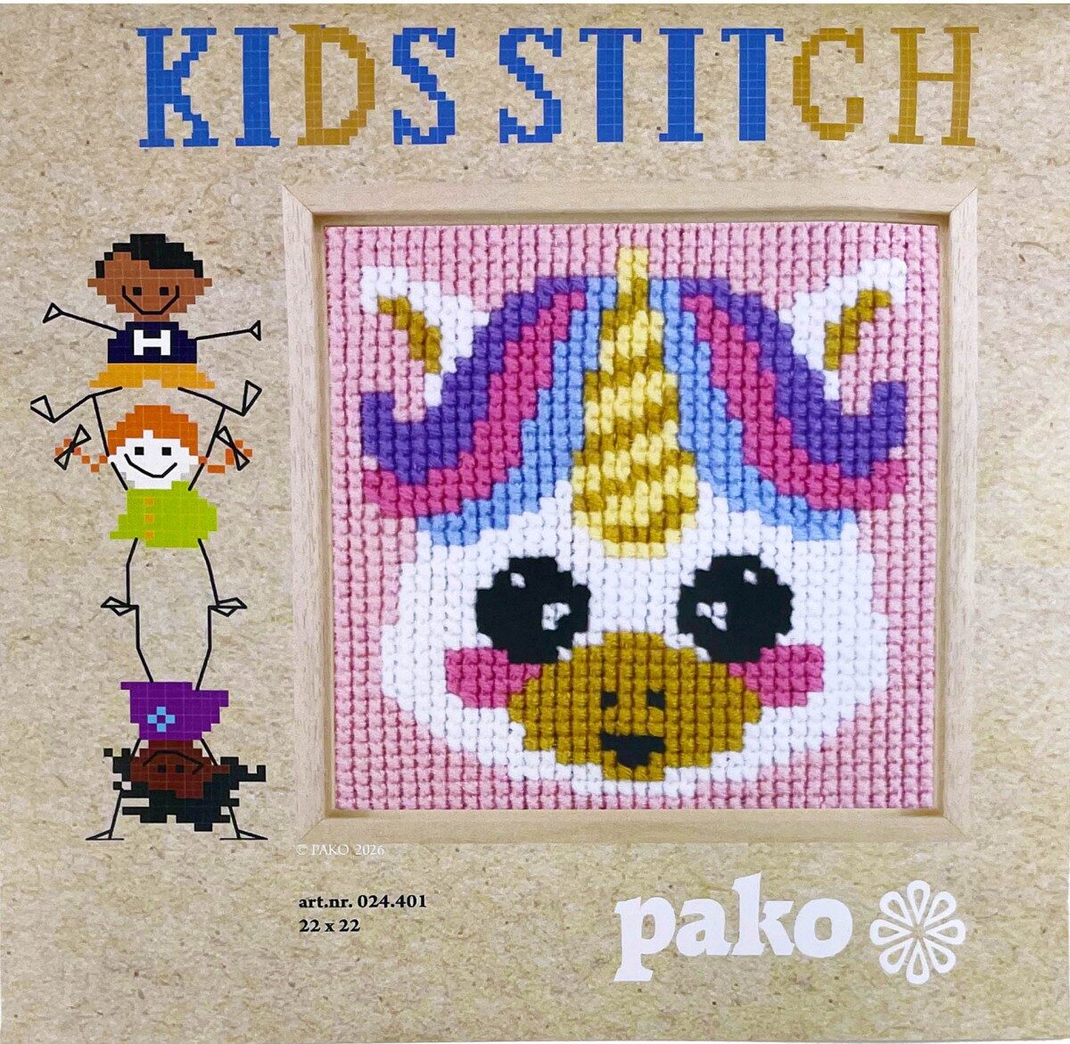 Pako Unicorn voorbedrukt voor kinderen 024.401