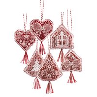 RIOLIS Christmas Ornaments Gingerbread Patterns 2363 borduren (pakket)