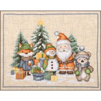 Vervaco Het kerst team PN-0227566 borduren (pakket)