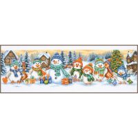 Vervaco Portret van sneeuwvriendjes PN-0221957 borduren (pakket)