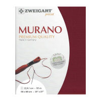 Zweigart borduurstof Precut Murano Evenweave Bordeauxrood (9060) 32ct 48x68cm