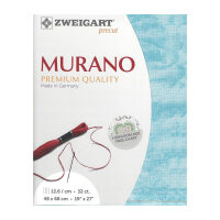 Zweigart borduurstof Precut Murano Evenweave Vintage Blue (5439) 32ct 48x68cm